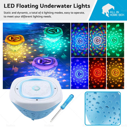 Floating Underwater LED Disco Light for Pool Spa (No specific years/models)