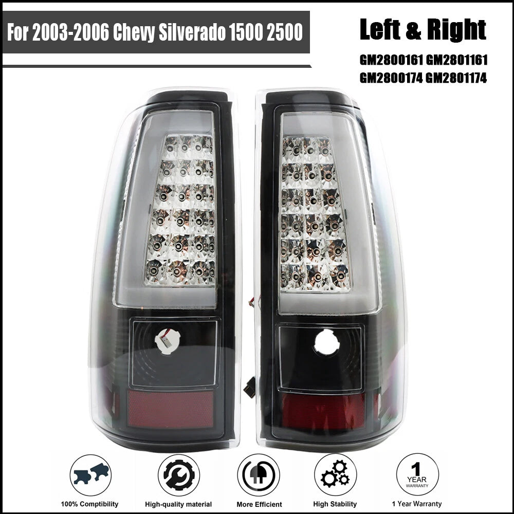 LED Tail Light Lamps for Chevy Silverado 1500 2500 (2003–2006)