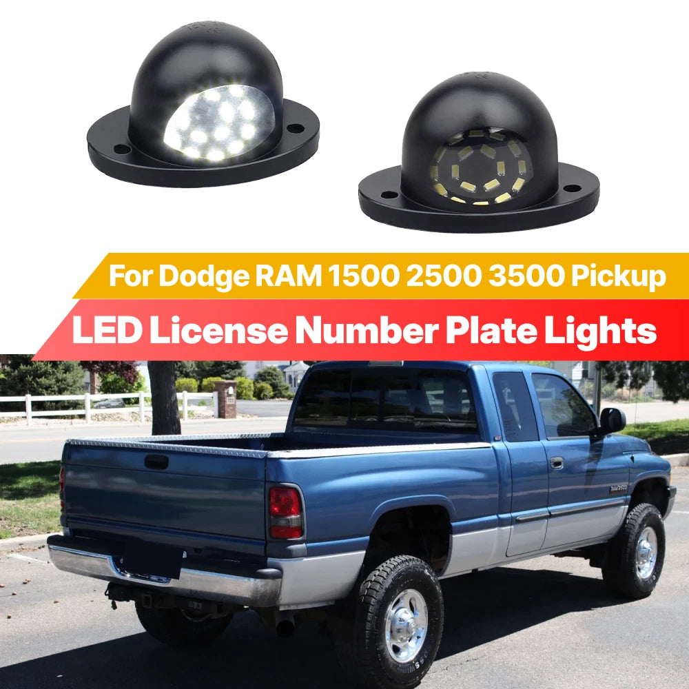License Plate Tag Light Assembly for Dodge RAM 1500 2500 3500 (1994–2001)