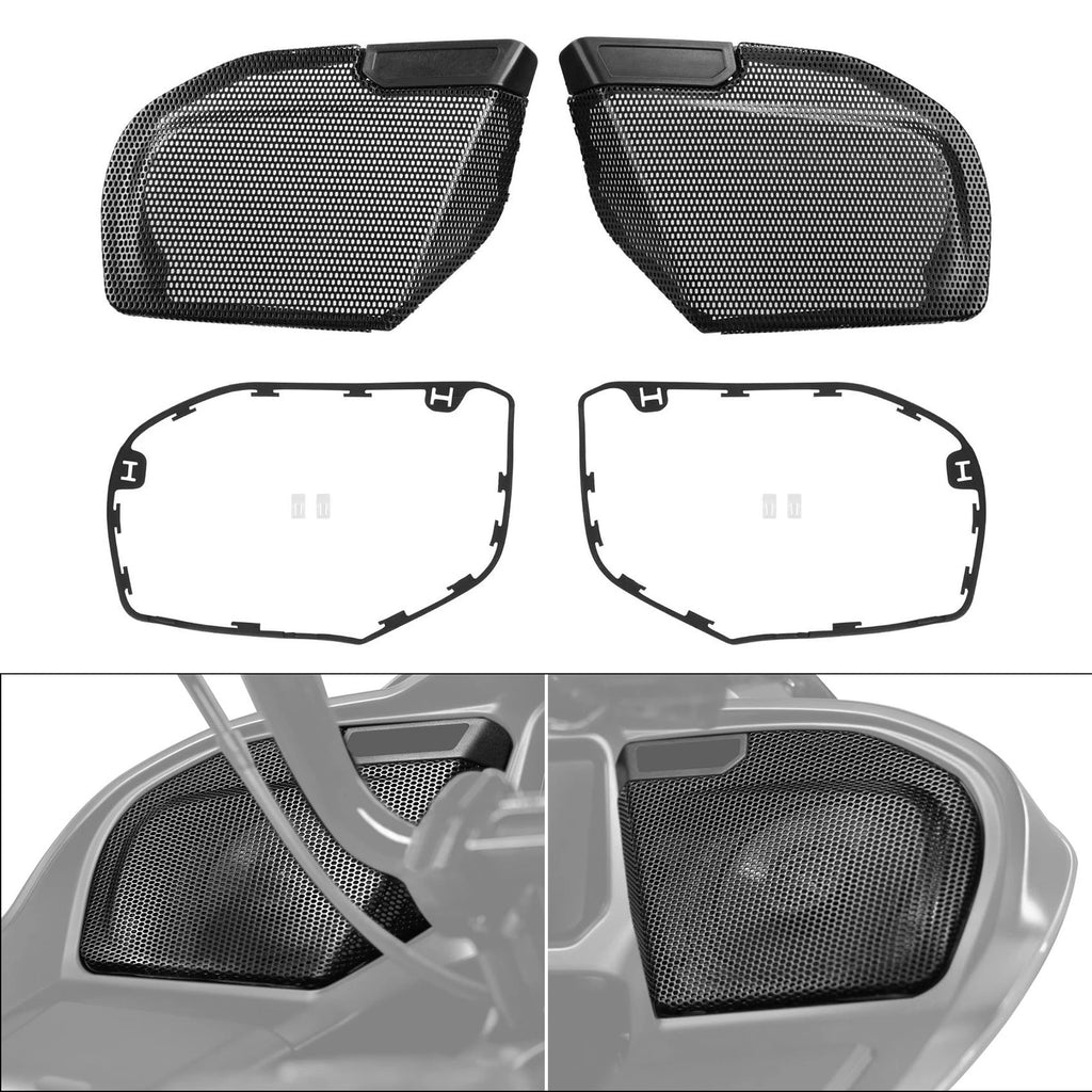 Front Fairing Speaker Grills Mesh Covers for Harley CVO Road Glide (2023–2026)