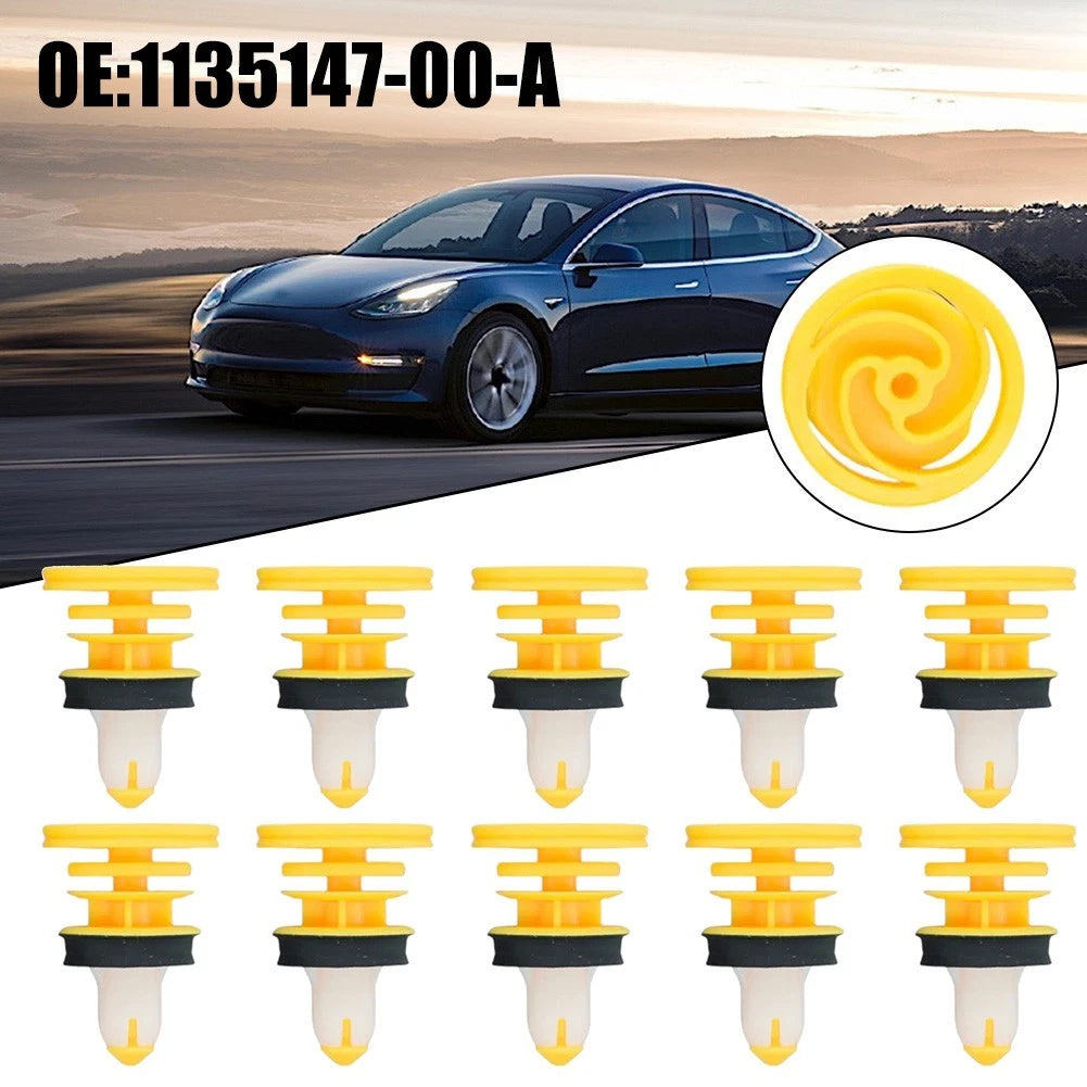 10X Seamless Replacement Clips for Tesla Model 3 (2017–2023)