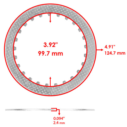 Clutch Friction Plates and Gasket Kit Replacement for Honda CBR900RR (1993–1995)