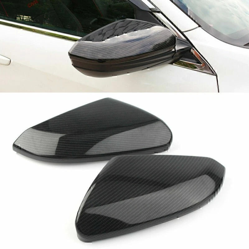Pair Side Door Mirror Wing Trim Cover for Honda Civic (2016–2018)
