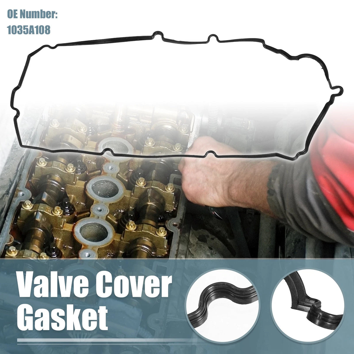 Engine Valve Cover Gaskets Replacement for Mitsubishi L200 (2006–2015) Rubber