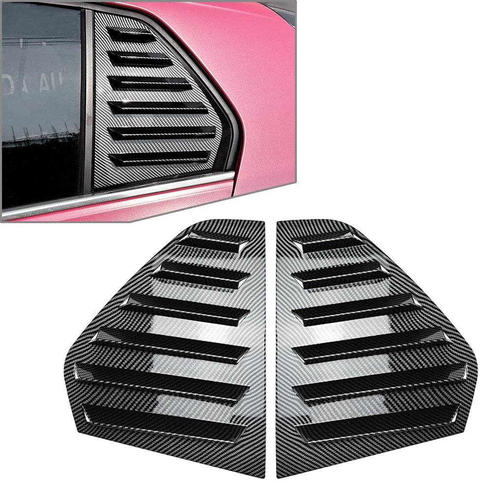 Set of 2 Rear Window Side Vent Shutter Louver Cover Trim for VW Golf 8 (2020–2022)