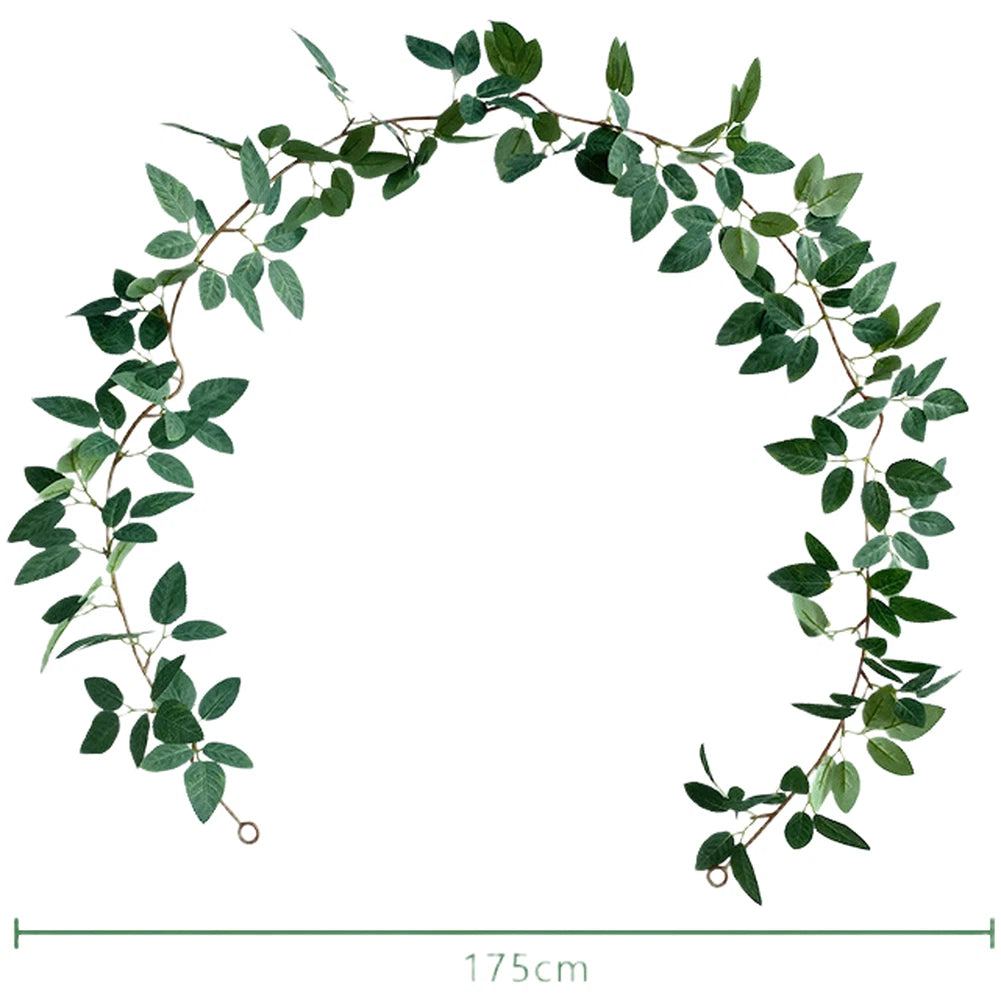 Artificial Rose Leaf Vine Greenery Decor for Weddings (175cm)