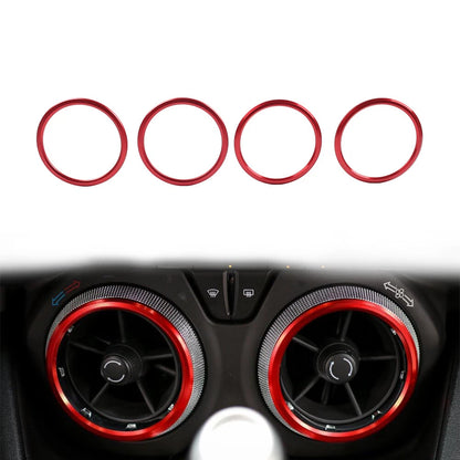 Red Air Condition Vent Outlet Ring Cover Trim for Chevrolet Camaro (2017–2022)