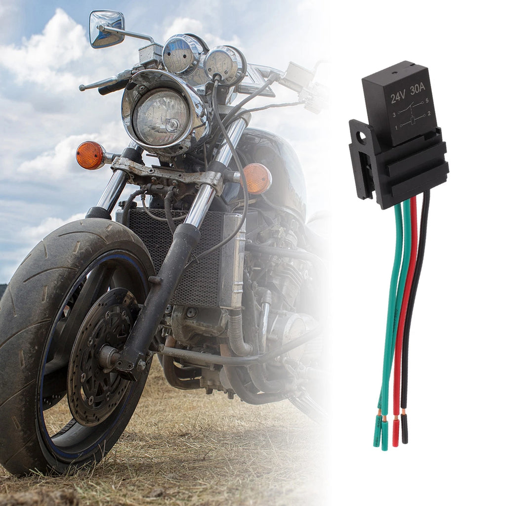 1 Pc 30A 4-Pin Waterproof Auto Relay for Car with Harness Socket