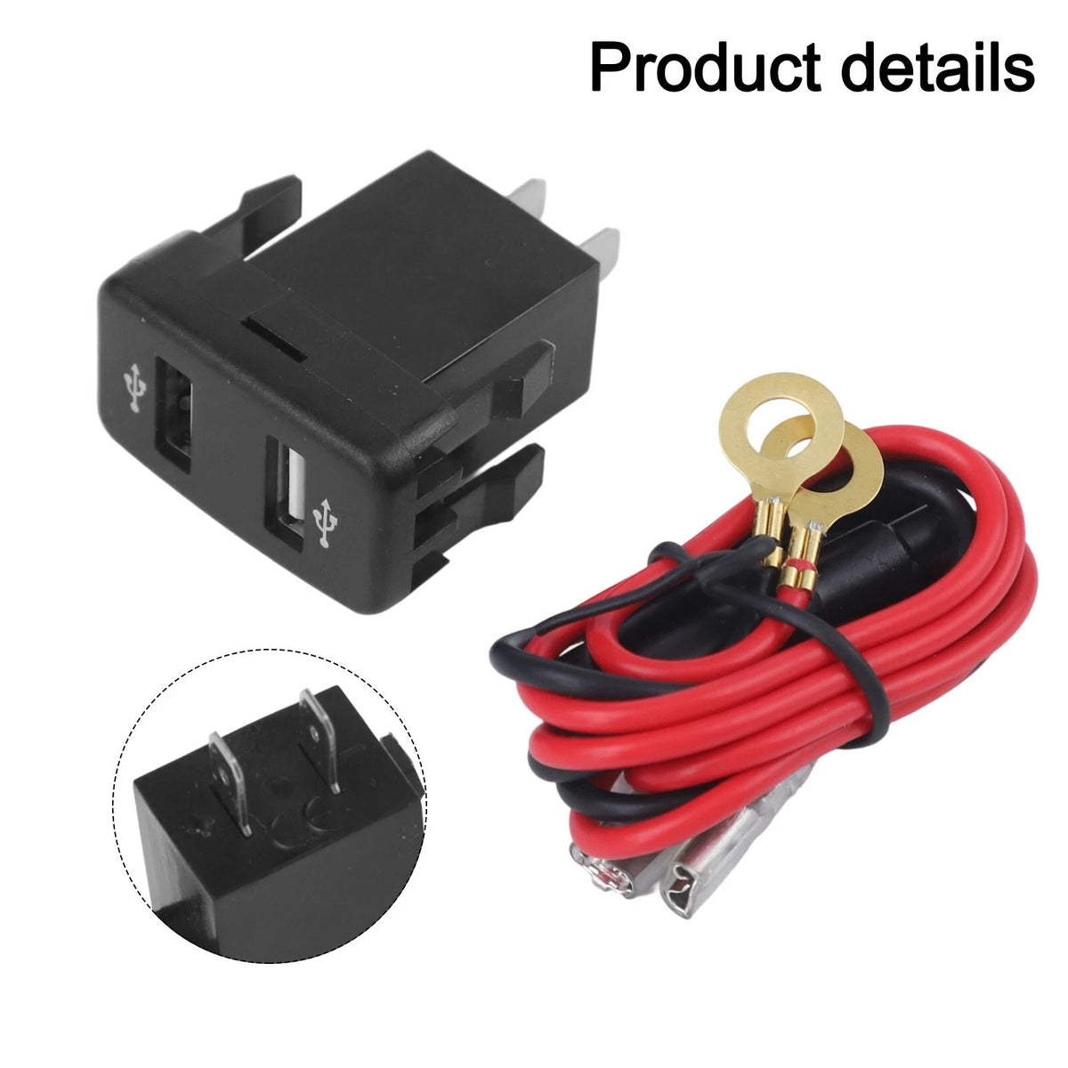 Dual USB Car Charger for Toyota Hilux (2005–2014)