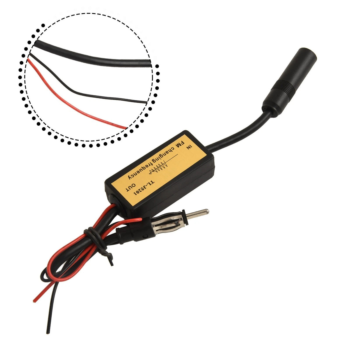 FM Band Expander Converter for Car DC 12V (FM88-108MHz)
