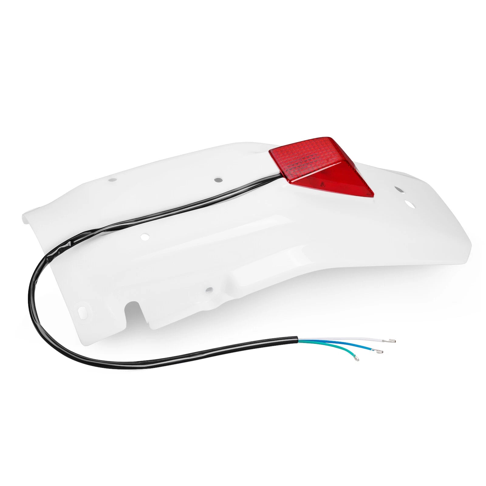 Rear Fender & Taillight for Honda XR650L (1993–2024) White Plastic