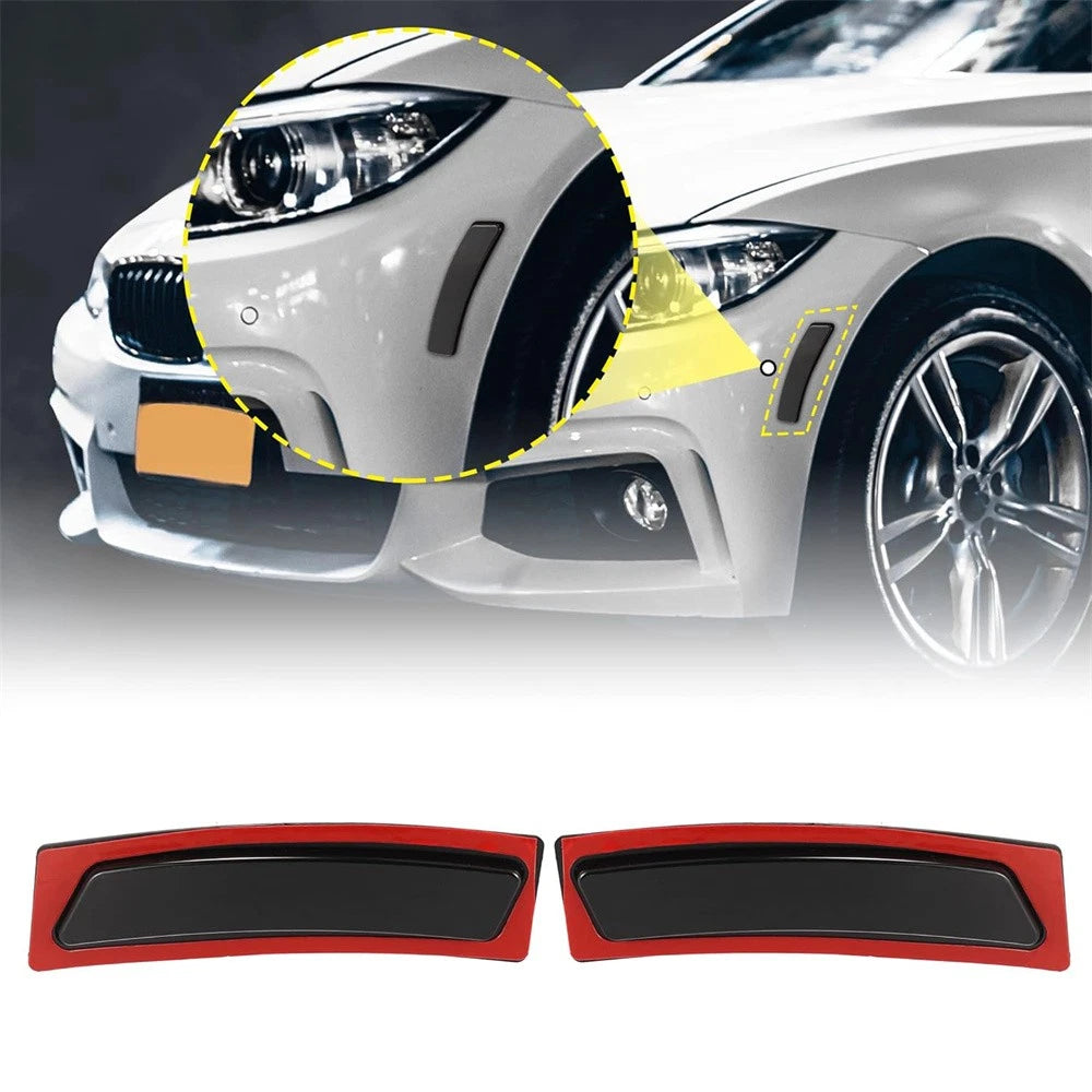 Front Bumper Side Marker Reflector Black Lens for BMW M3 (2016–2018) 63147295541