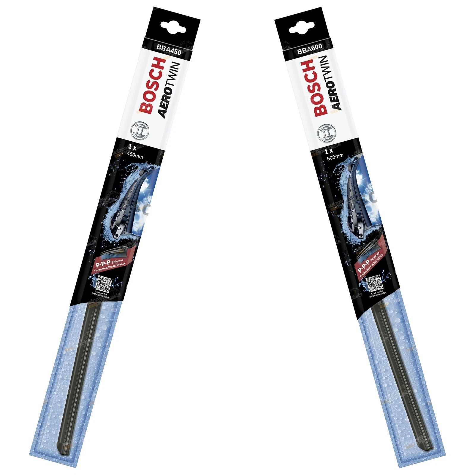 Front Pair Bosch Aerotwin Wiper Blades for Daewoo Tacuma (2000–2004)