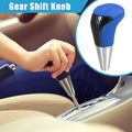 Gear Shift Knob for Toyota (Unpunched, Carbon Fiber Pattern, Blue)