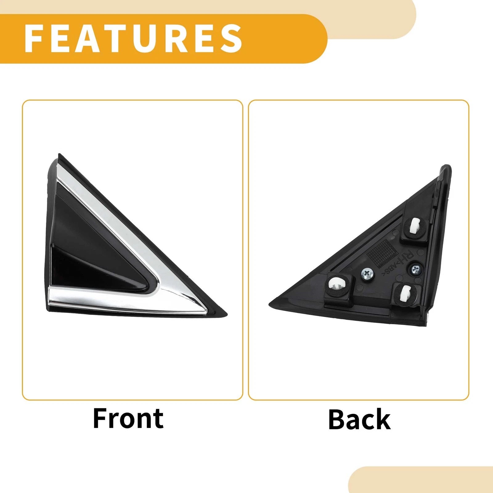 Front Right Side Pillar Corner Triangle Trim for Hyundai Santa Fe (2013–2016)