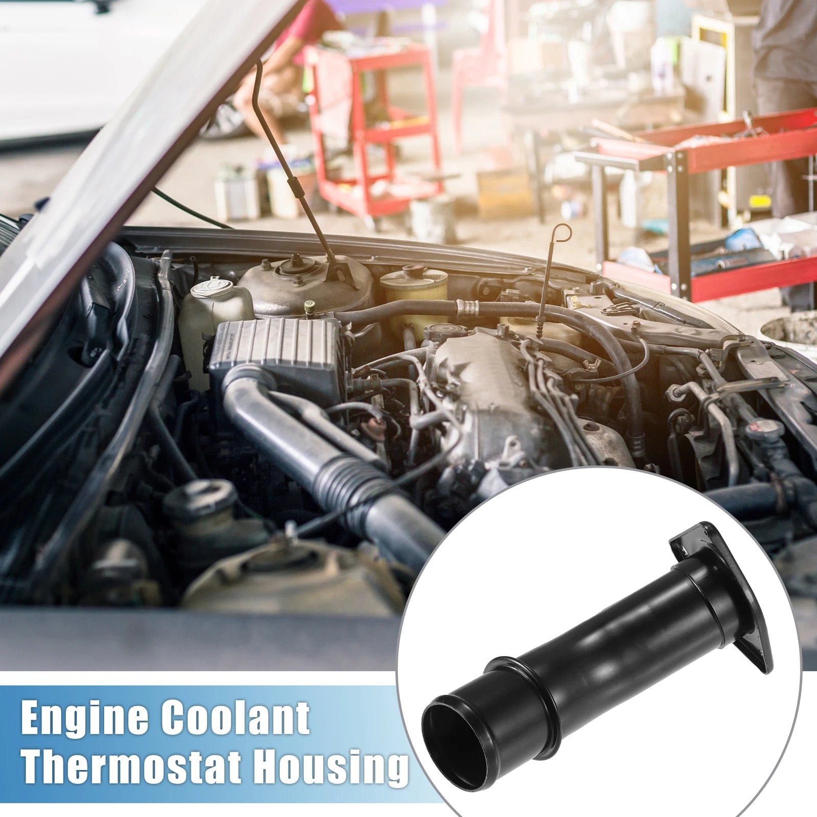 Engine Coolant Thermostat Housing Set for Ford E-350 Econoline (1994–2018)
