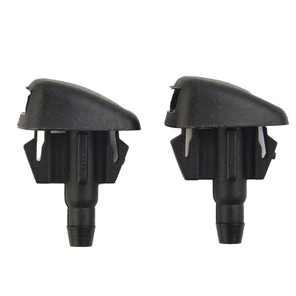 2Pcs Windshield Wiper Washer Nozzle Part Brand New Black EC01-67-50YA