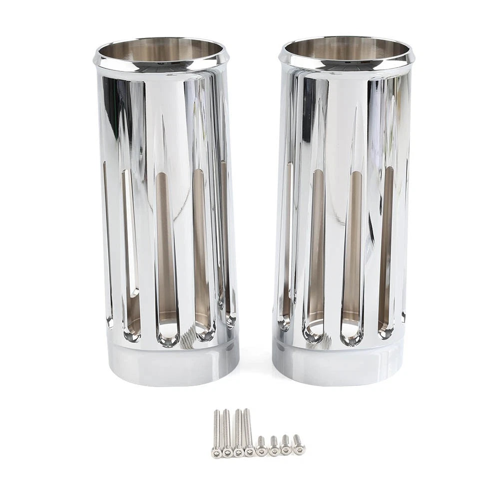 2" Extended Fork Boot Slider Cover Chrome for Harley Touring (2014–2023)
