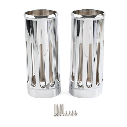 2" Extended Fork Boot Slider Cover Chrome for Harley Touring (2014–2023)