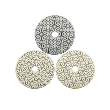 4 Inch Polishing Pads for Concrete Granite Marble Stone (Wet/Dry)