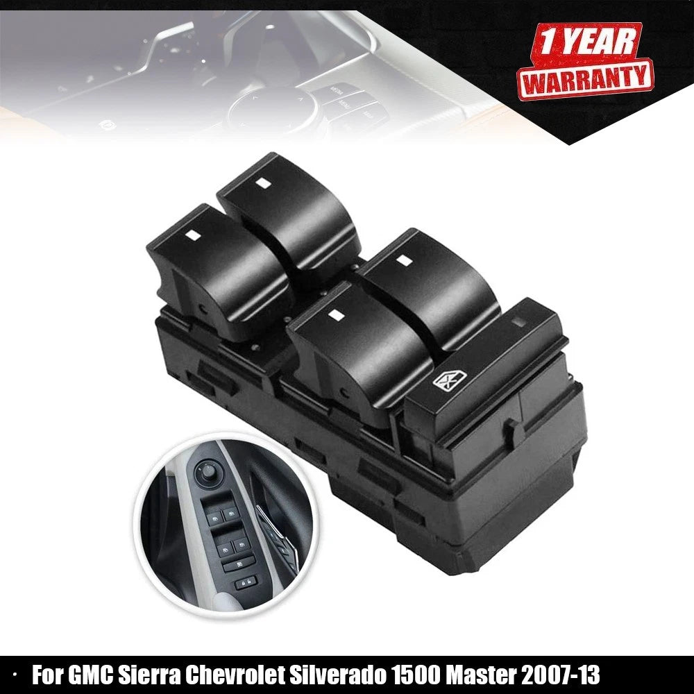 Power Window Door Switch for GMC Sierra, Chevrolet Silverado 1500 (2007–2013)