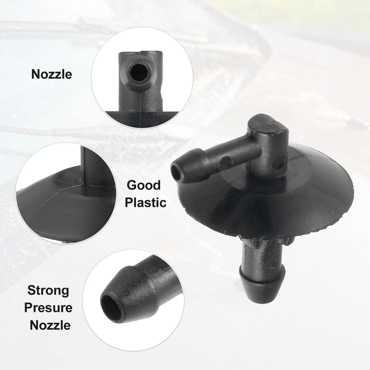 2pcs Windshield Wiper Washer Nozzle Spray Jet for Dodge Sprinter (2007–2018) No.5125061AA
