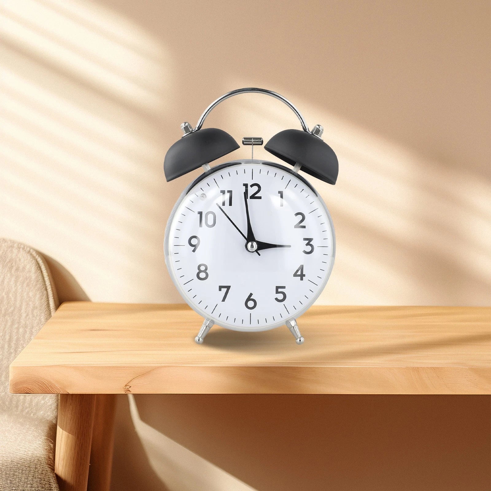 Extra Loud Alarm Clock with Night Light - Compact Size