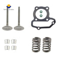 Cylinder Head Intake Exhaust Valve Kit for Yamaha Grizzly 125 YFM125 (2004–2013)