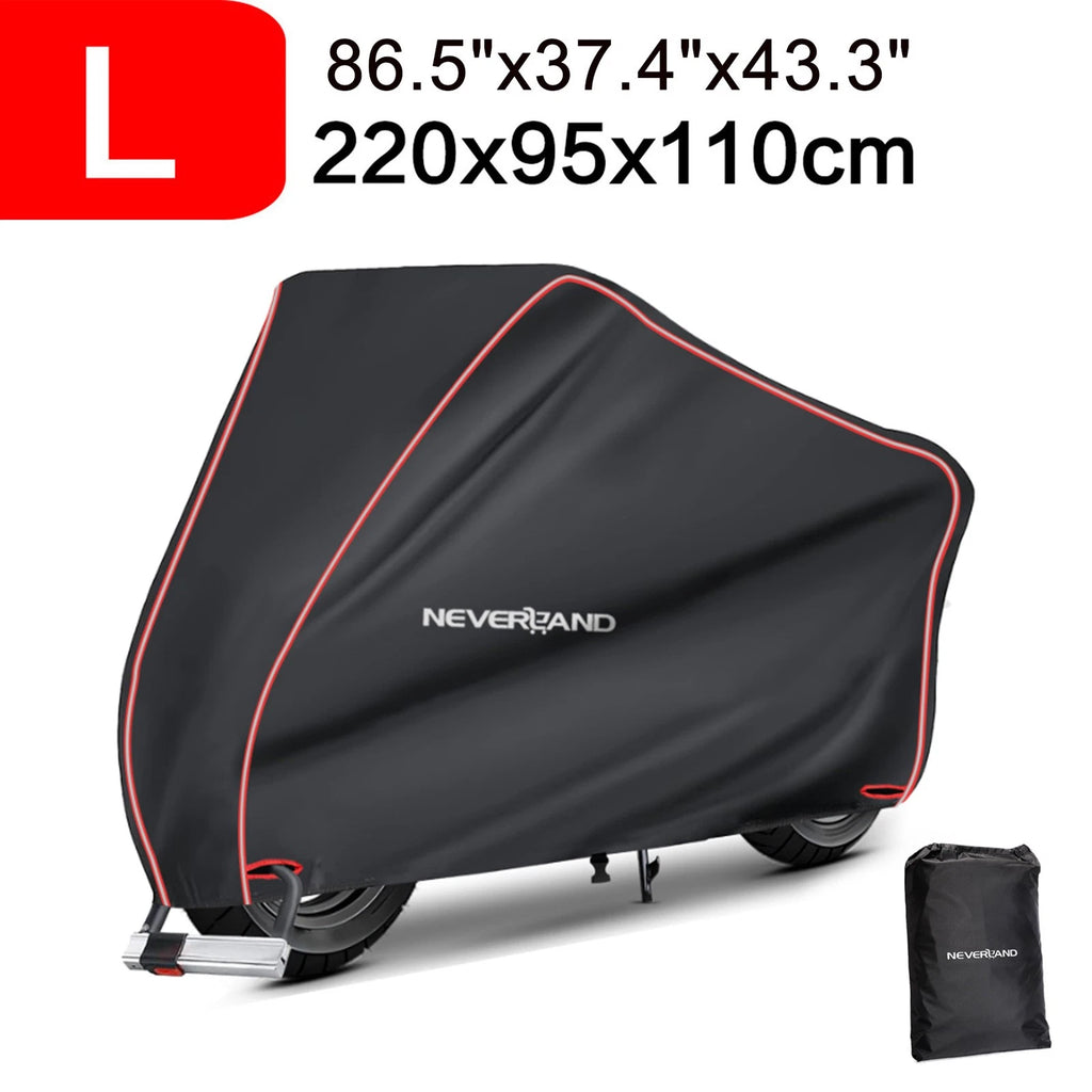 Motorcycle Cover Waterproof with Reflective Strip for Large Size Models