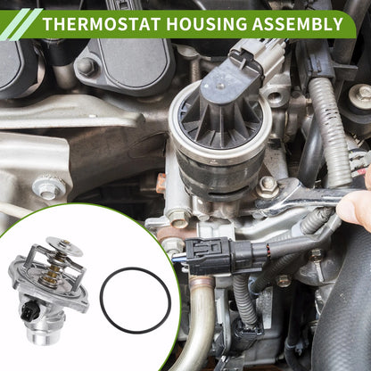 Engine Coolant Thermostat Housing Assembly for BMW E39 540i E38 740i 740iL E53 (1995–2003)