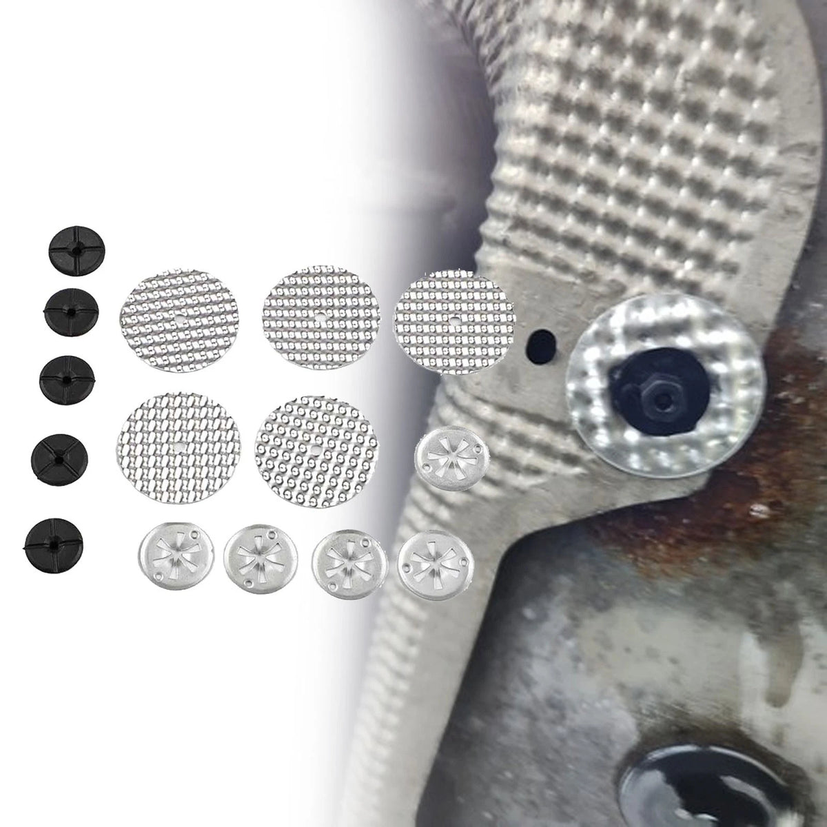 Heat Protection Plate Repair Kit for Vehicle Maintenance (15PCS)