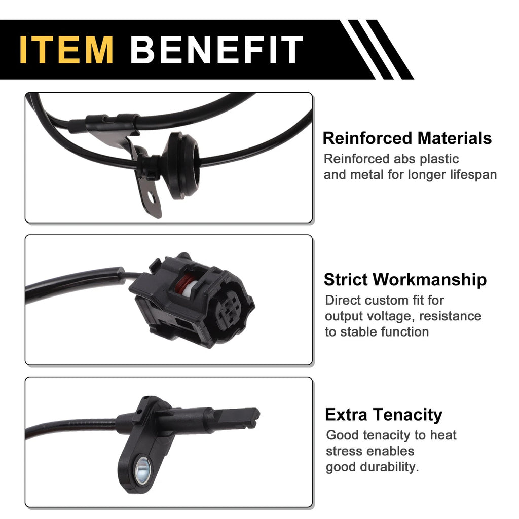 ABS Wheel Speed Sensor Left Front Replacement for Toyota Venza (2023–2024)