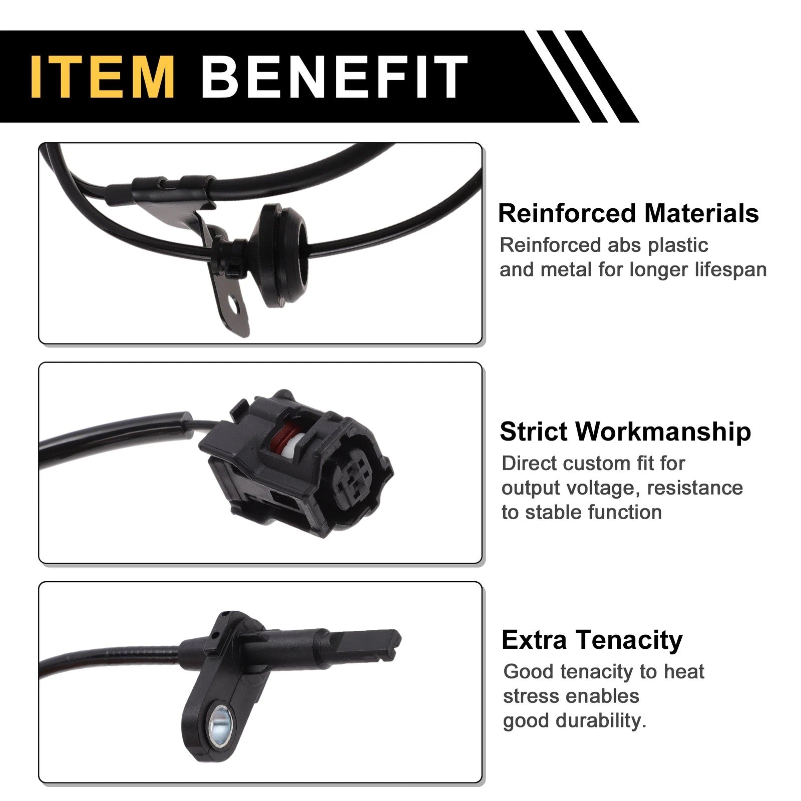 ABS Wheel Speed Sensor Left Front Replacement for Toyota Venza (2023–2024)