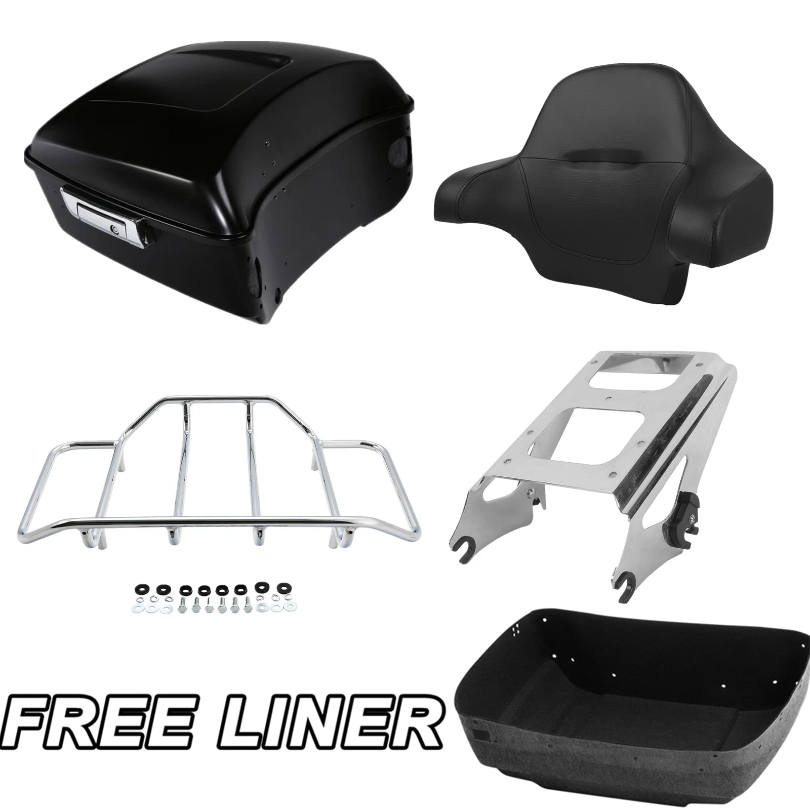 Trunk Pad Mount Rack for Harley Touring Road Glide (2009–2013)
