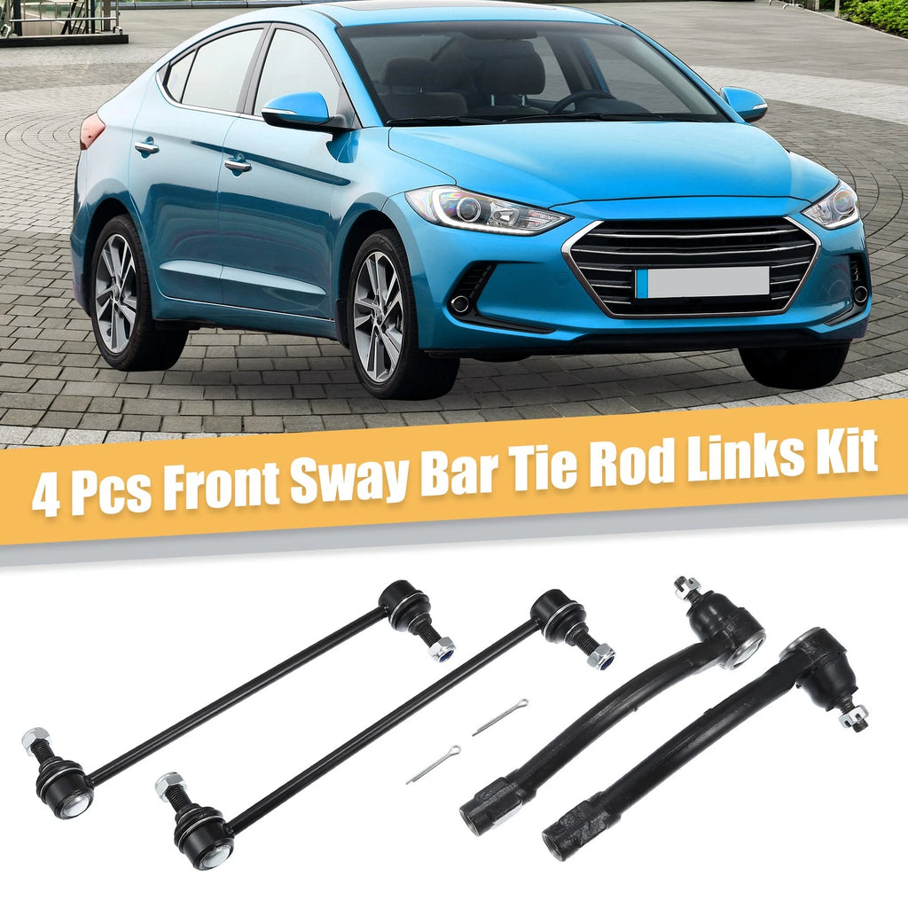 Front Sway Bar Link Outer Tie Rod Kit for Hyundai Elantra (2013–2016)