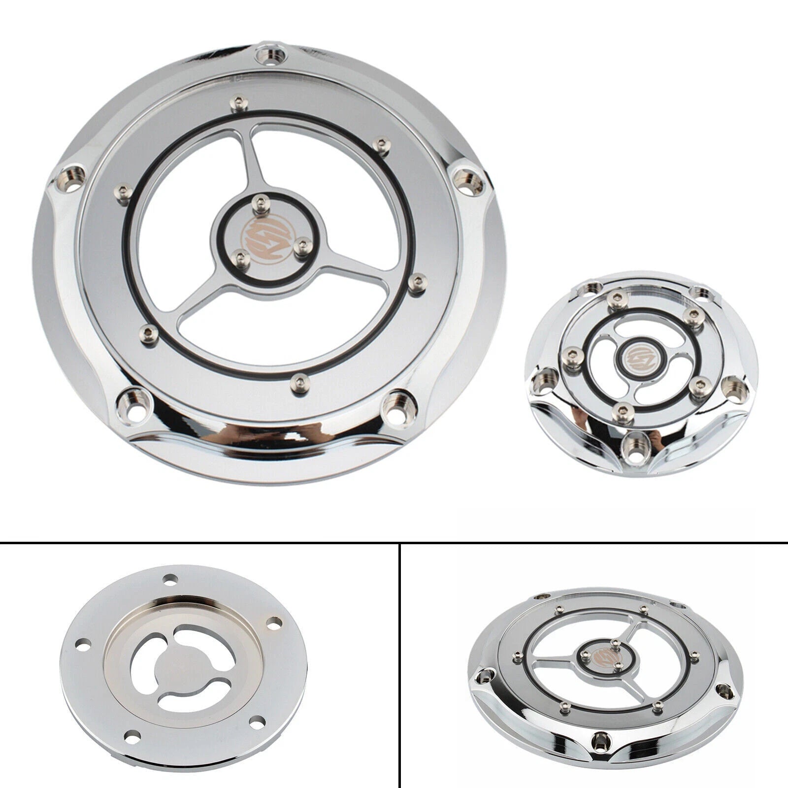 Chrome Alternator Stator Cover for Harley Road King Glide (2007–2016)
