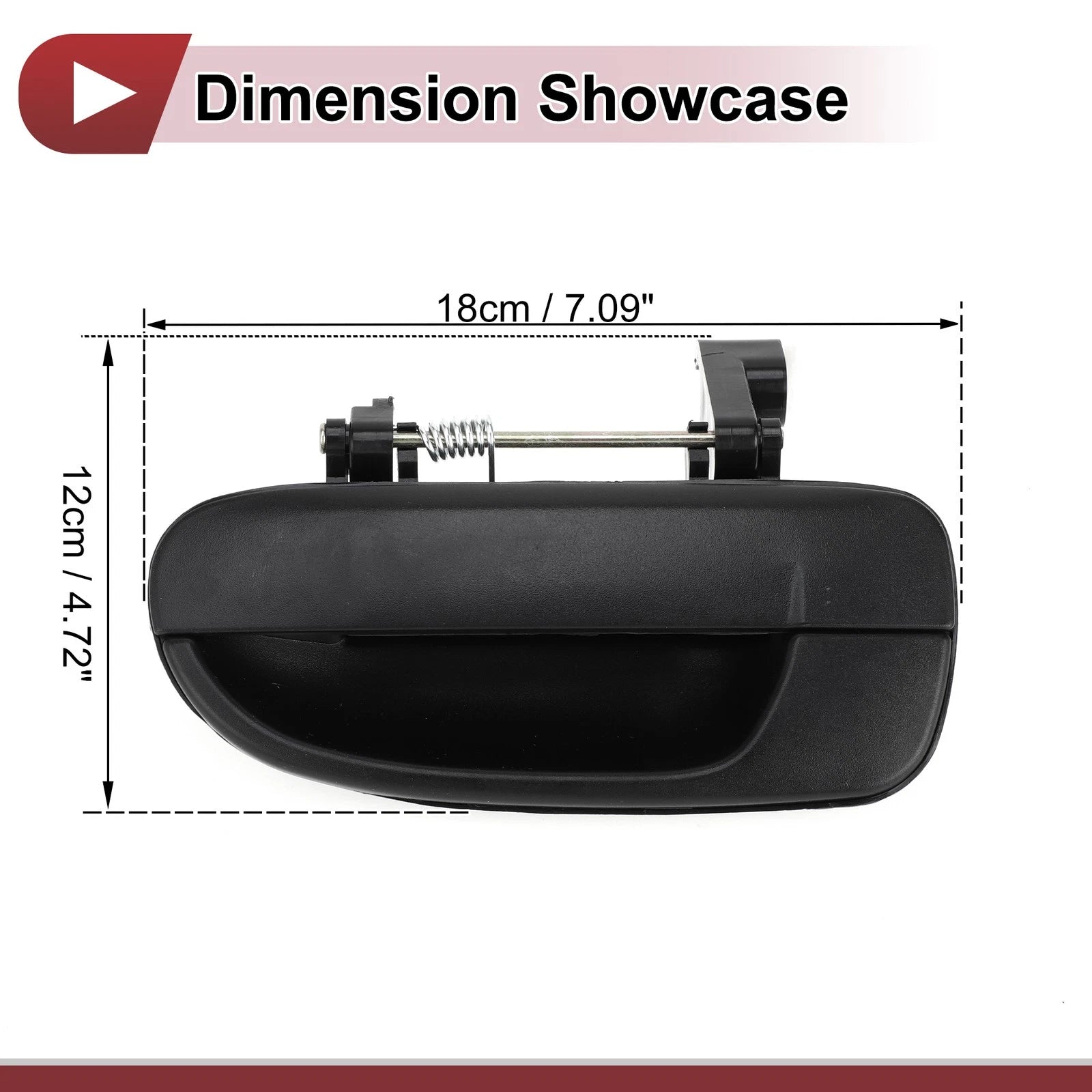 Car Exterior Door Handle Replacement for Hyundai Accent Rear Left (2006–2011)