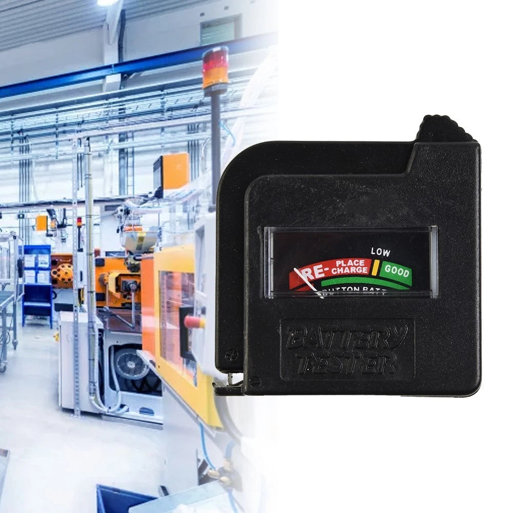 Battery Tester for Universal Use (55mm x 53mm x 23mm) Handheld Design