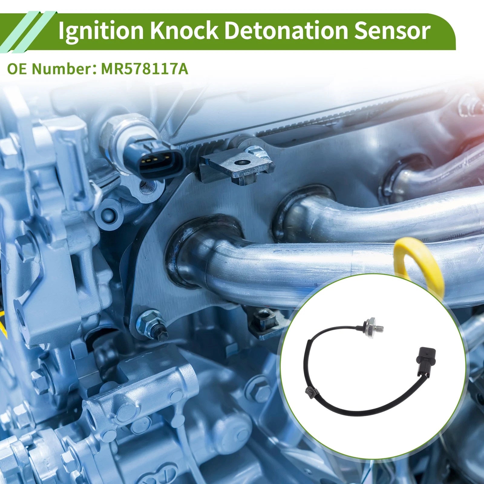 Ignition Knock Detonation Sensor Replacement for Mitsubishi Lancer (2003–2006)