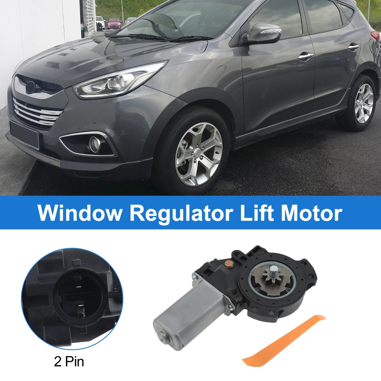 Right Front Power Window Regulator Lift Motor Replacement for Hyundai Tucson (2010–2015)