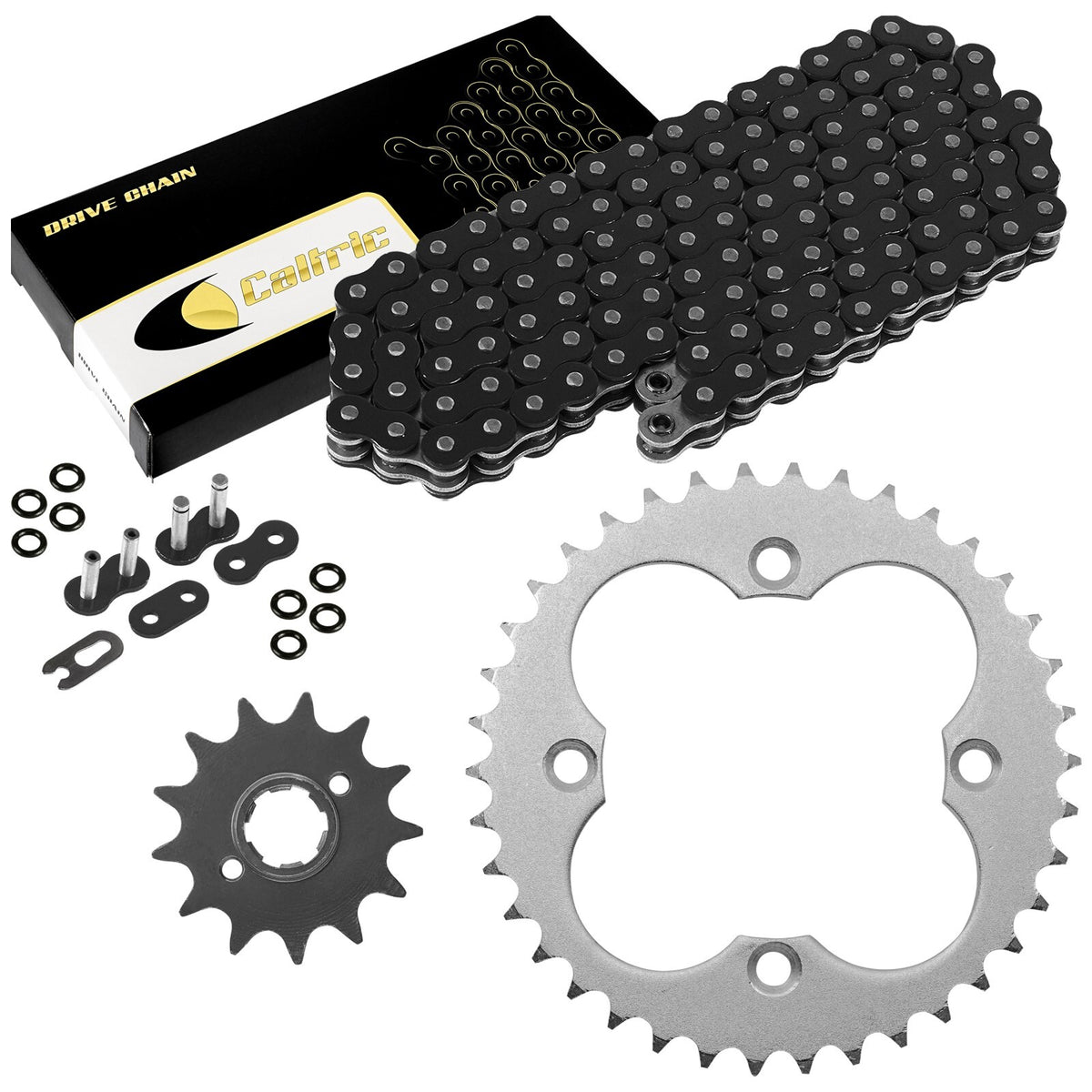 O-Ring Drive Chain and Sprockets Kit Replacement for Honda TRX250R (1988–1989)