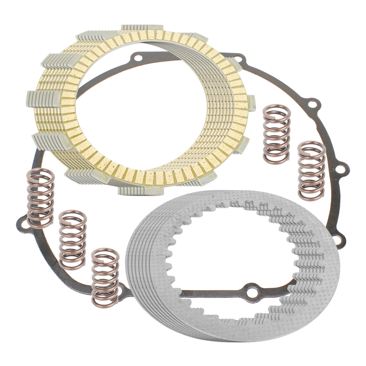 Clutch Friction Plates and Kit Replacement for Kawasaki KZ1000P Police 1996-2005