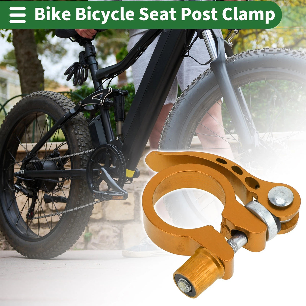 28.6mm Aluminum Alloy Seat Post Clamp for Bike Bicycle