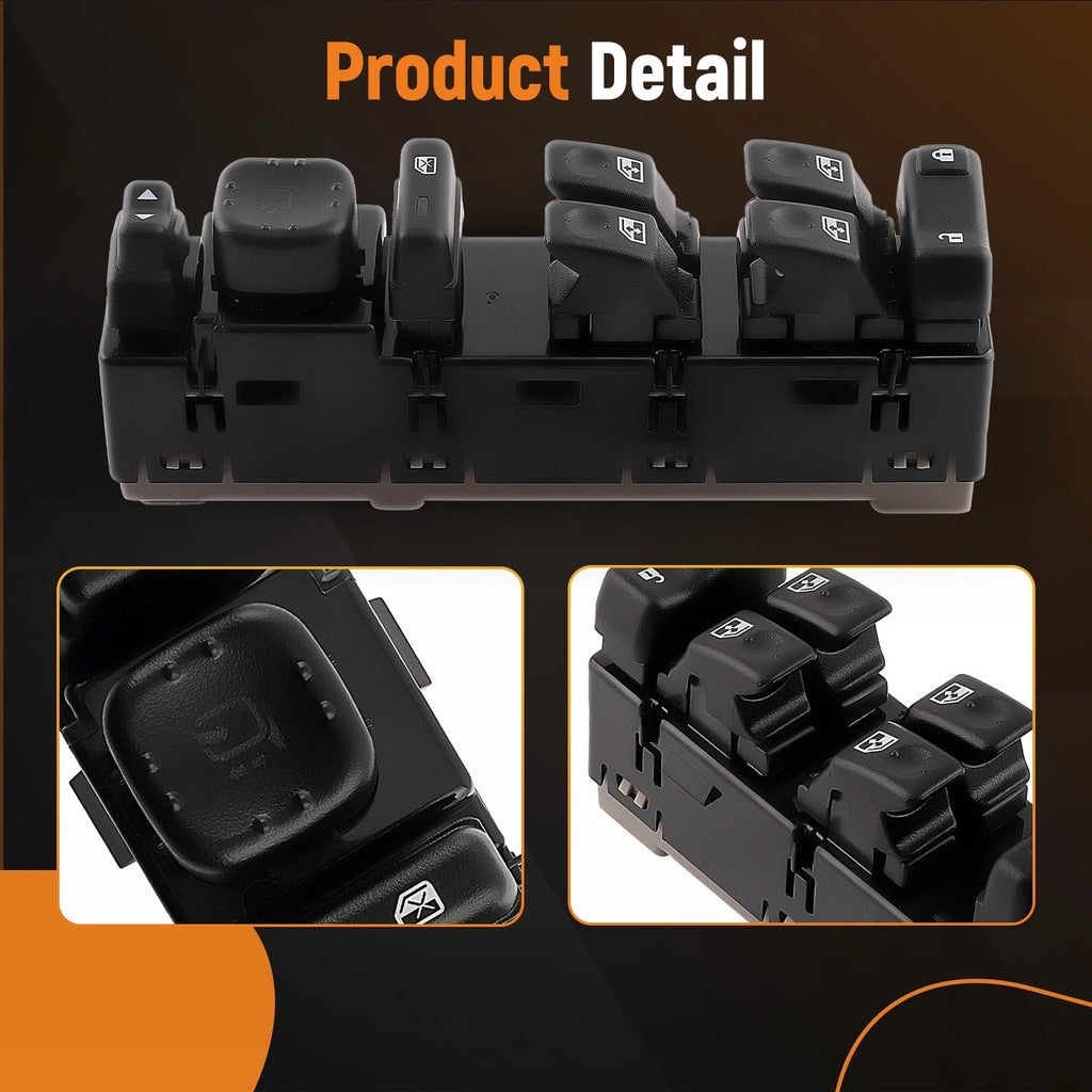 Driver Side Master Power Window Control Switch 15883429 for Hummer H2 (2003–2007)