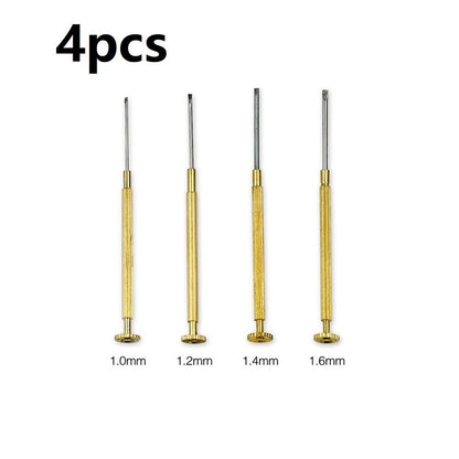 Studio Watch Screwdrivers Set of 4 Copper Golden Small