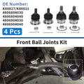 4 Pcs Front Upper and Lower Ball Joints Replacement for Toyota Tacoma (2005–2021)