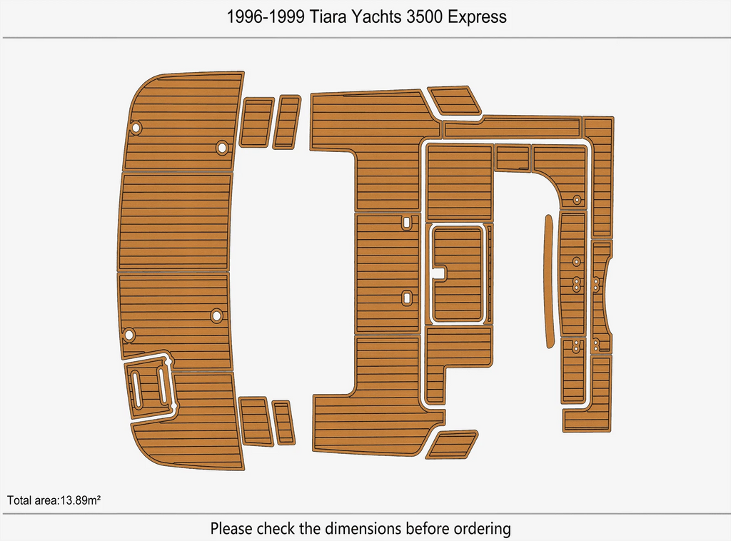 EVA Pads Flooring Mat for Tiara Yachts 3500 Express (1996)