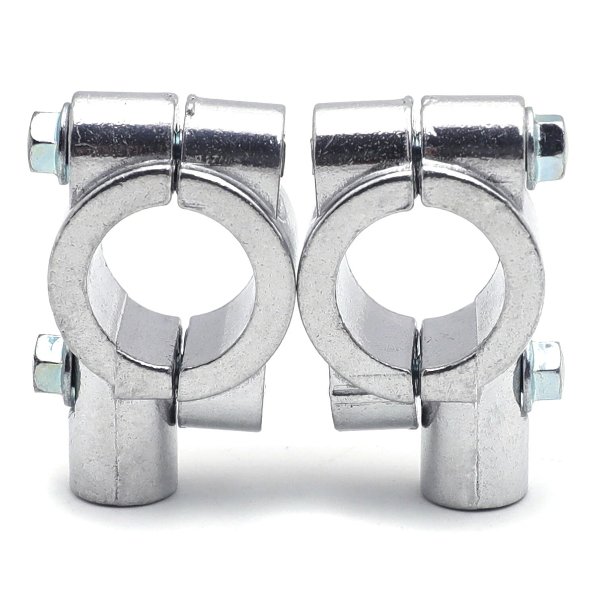 8MM Chrome Handlebar Mirror Thread Mount Clamp for Motorcycle