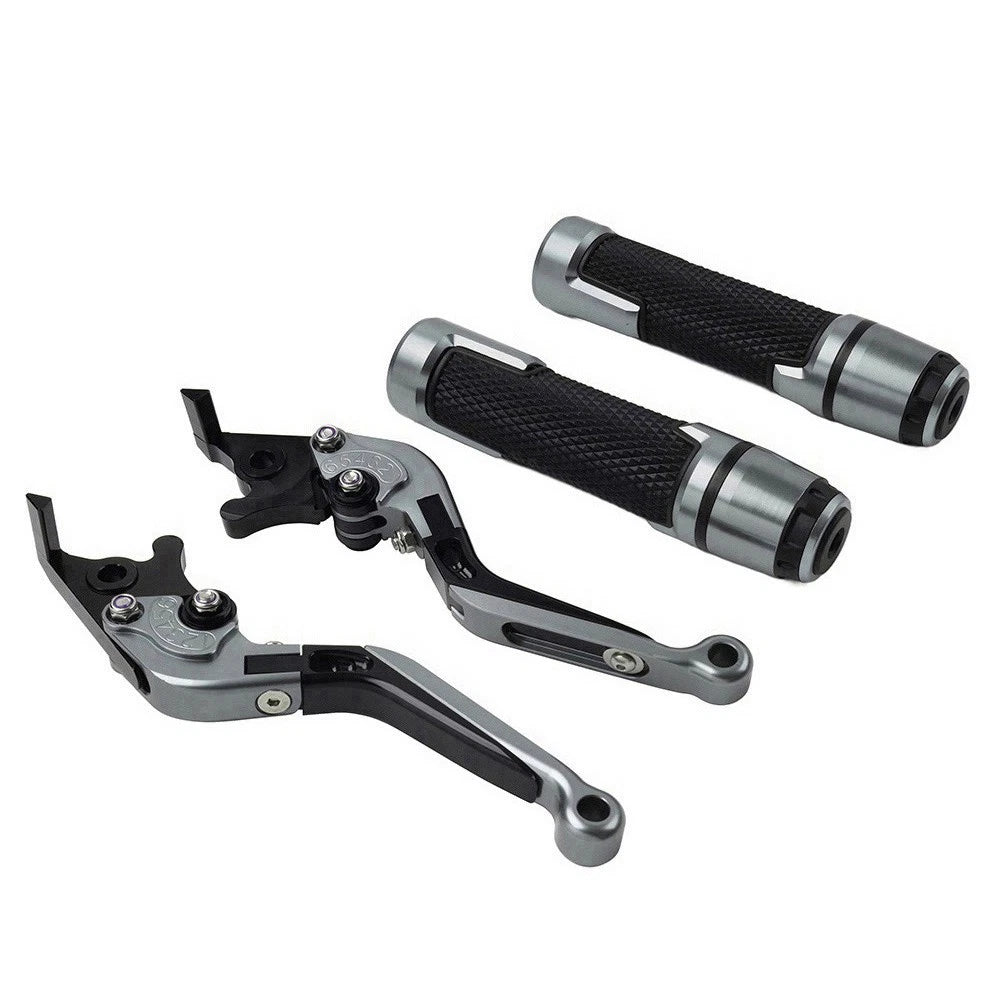 CNC Brake Clutch Levers Handlebar Grips Set for Suzuki GSXR150 (2017–2023)