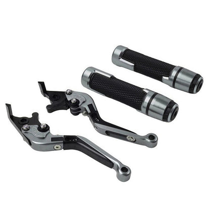 CNC Brake Clutch Levers Handlebar Grips Set for Suzuki GSXR150 (2017–2023)